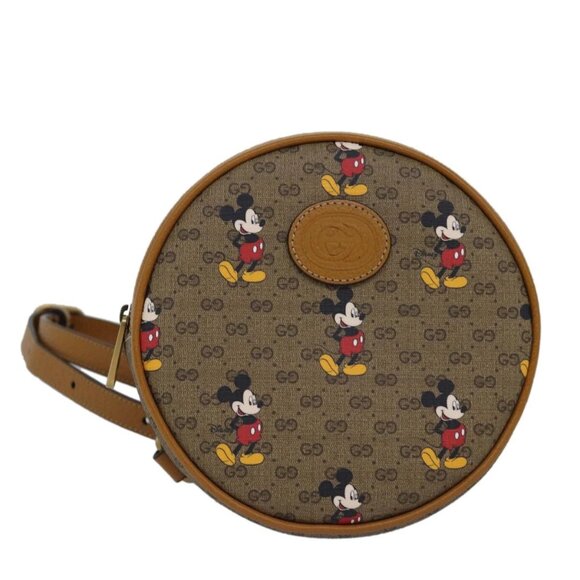 GUCCI Micro GG Supreme Disney Mini Backpack PVC Beige 603730 Auth am6384SM - Picture 1 of 16